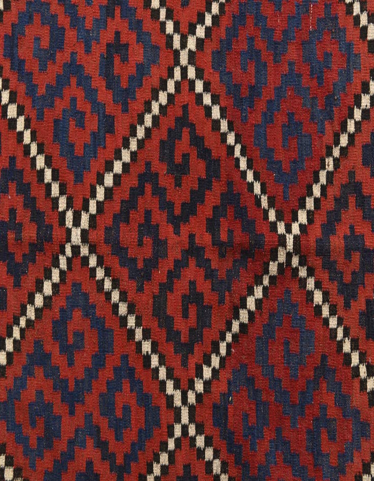 Detail image of 6' 5 x 12'  Hand Woven Kilim Fars Wool Runner Rug