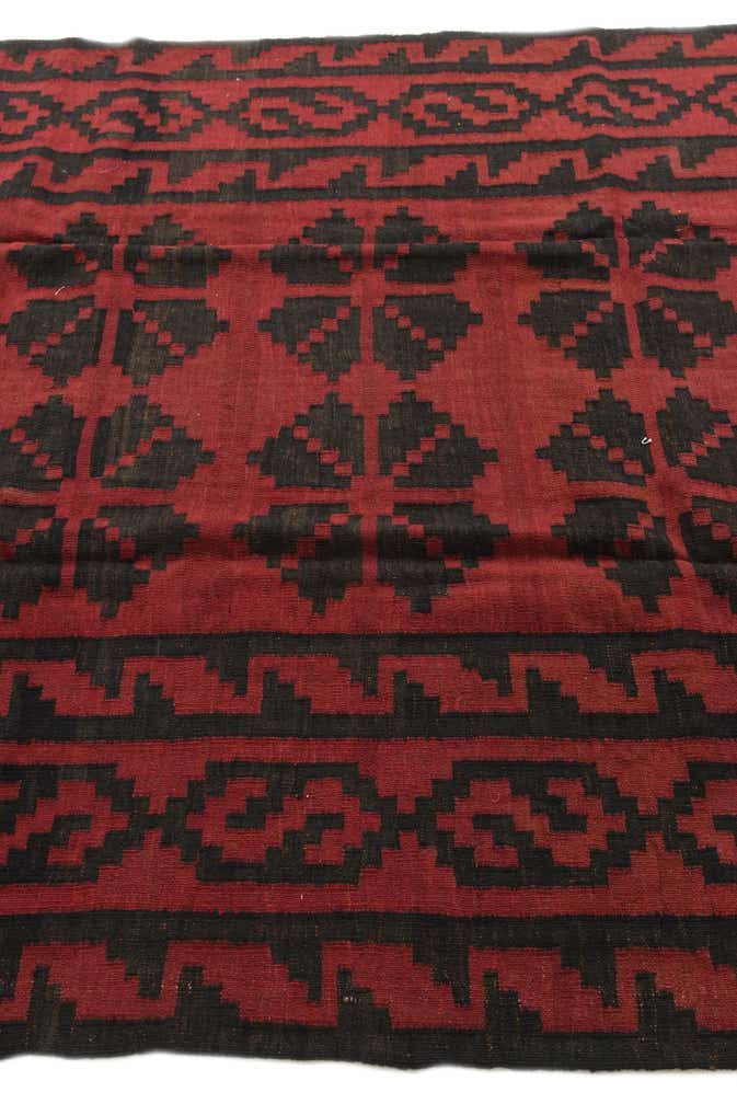 5' 7 x 13' 4 Hand Woven Kilim Fars Wool Runner Rug