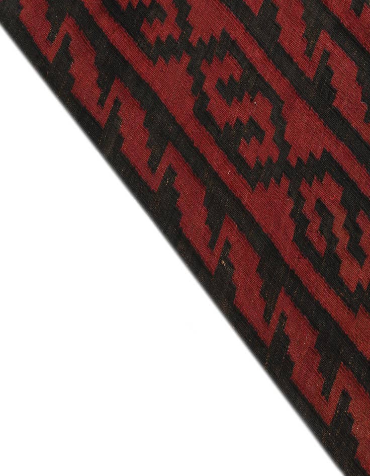 Detail image of 5' 7 x 13' 4  Hand Woven Kilim Fars Wool Runner Rug