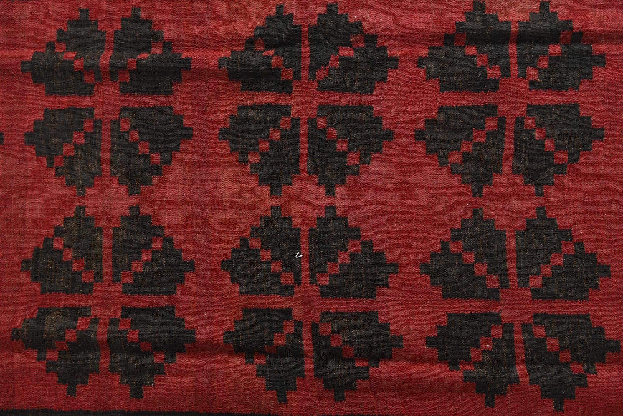 5' 7 x 13' 4 Hand Woven Kilim Fars Wool Runner Rug