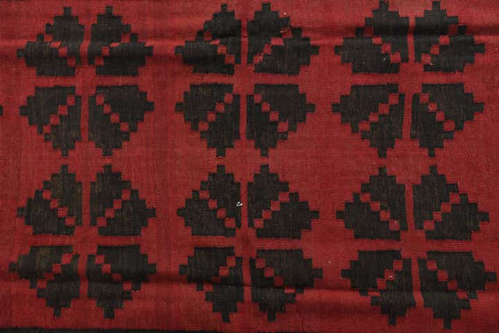 5' 7 x 13' 4 Hand Woven Kilim Fars Wool Runner Rug
