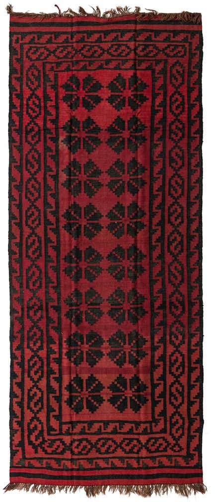 5' 7 x 13' 4 Hand Woven Kilim Fars Wool Runner Rug