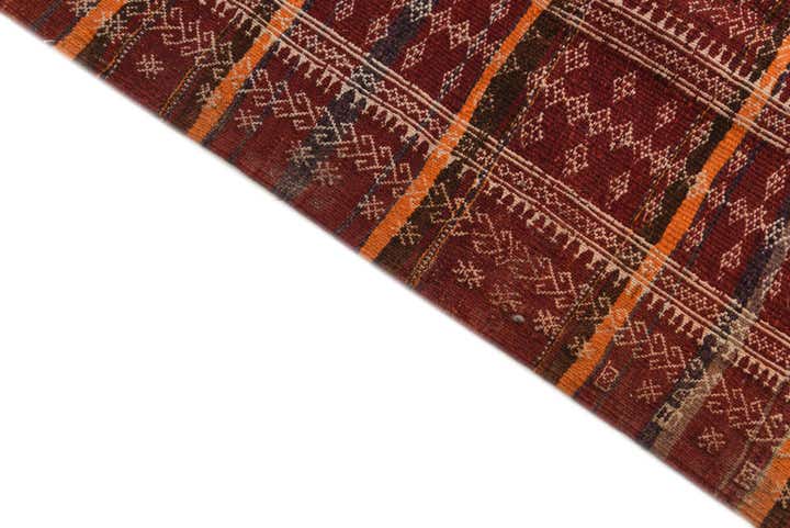 4' 9 x 10' 3 Hand Woven Kilim Fars Wool Runner Rug