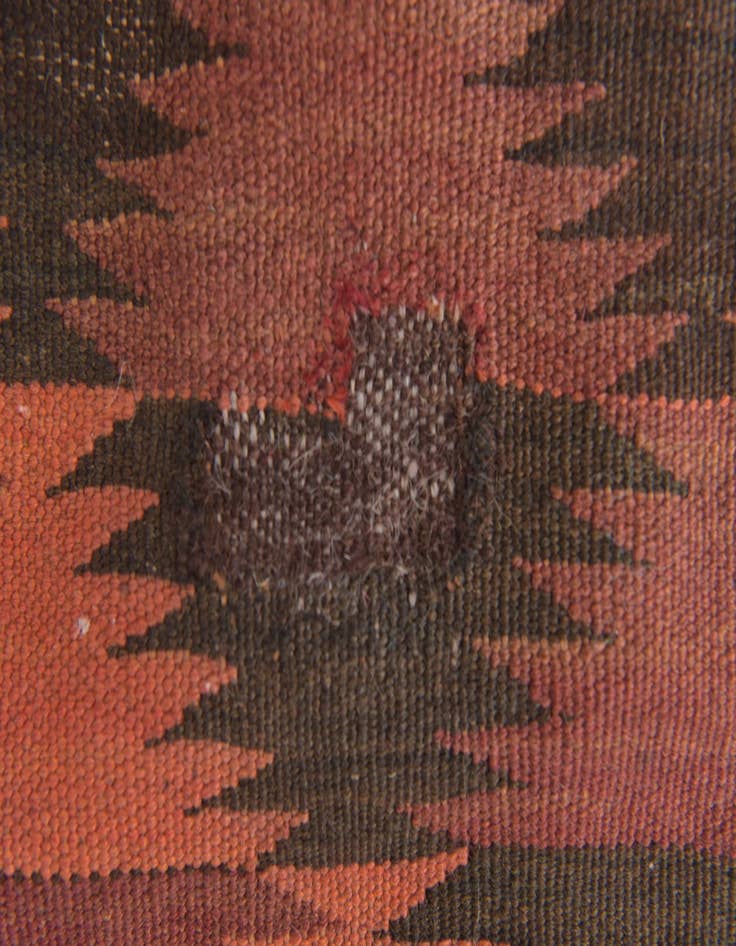 Detail image of 4' 5 x 12' 3  Hand Woven Kilim Fars Wool Runner Rug