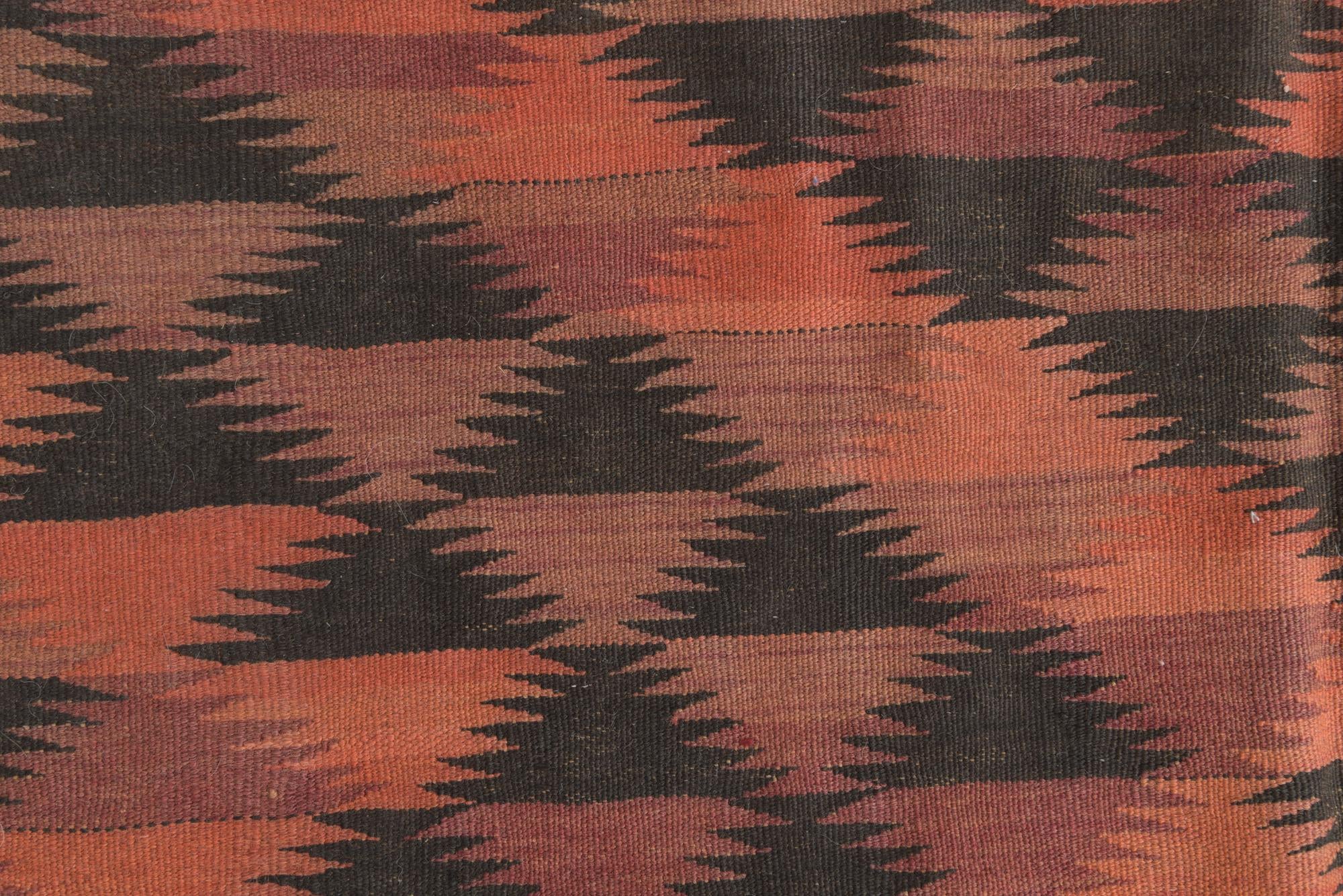 135cm x 375cm Hand Woven Kilim Fars Wool Runner Rug