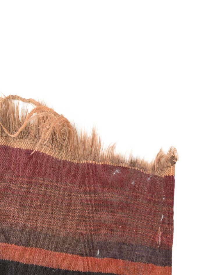 Detail image of 4' 5 x 12' 3  Hand Woven Kilim Fars Wool Runner Rug