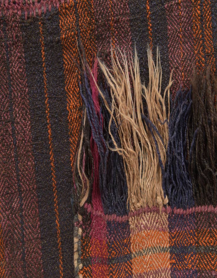 Detail image of 4' 7 x 10' 5  Hand Woven Kilim Fars Wool Runner Rug