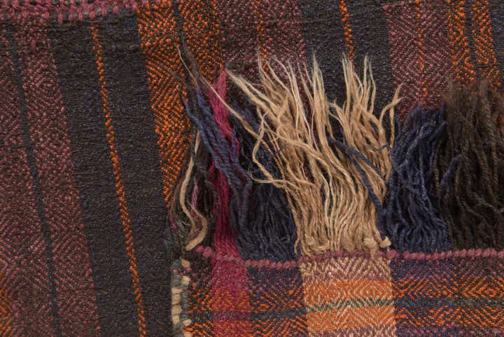 4' 7 x 10' 5 Hand Woven Kilim Fars Wool Runner Rug