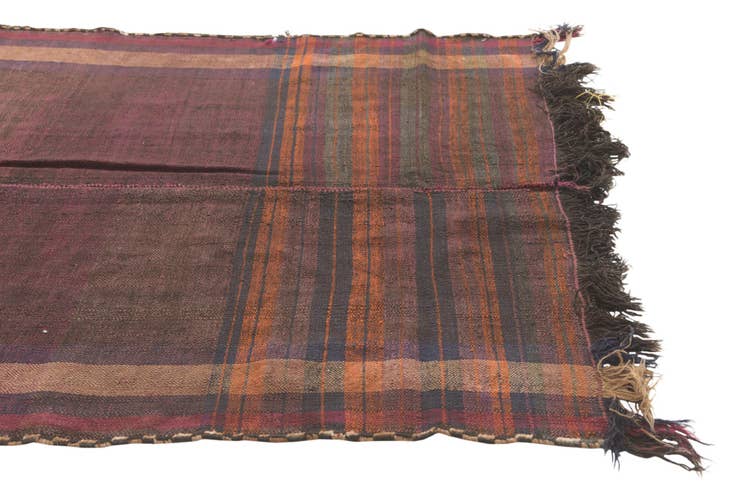 Detail image of 4' 7 x 10' 5 Hand Woven Kilim Fars Wool Runner Rug