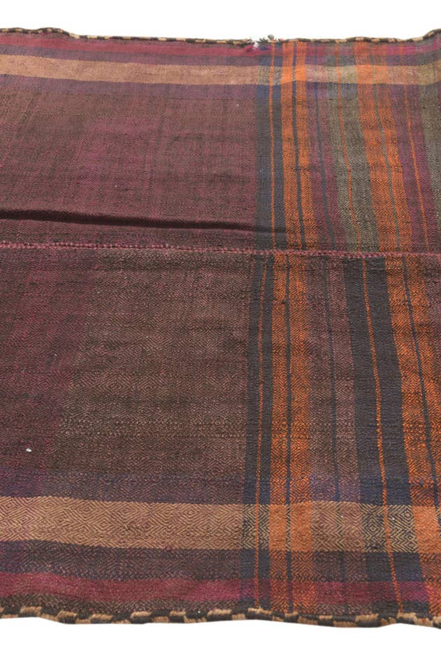 Detail image of 4' 7 x 10' 5 Hand Woven Kilim Fars Wool Runner Rug
