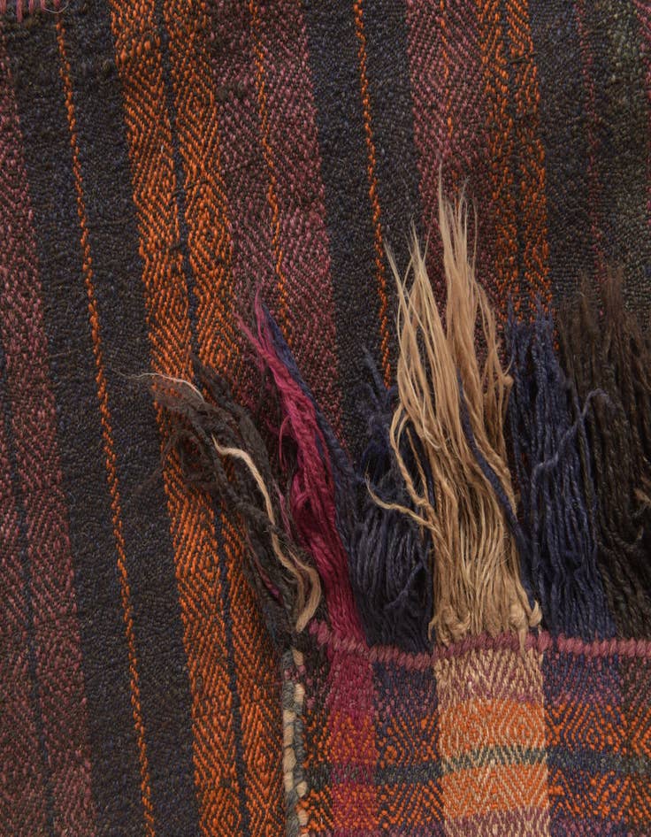 Detail image of 4' 7 x 10' 5  Hand Woven Kilim Fars Wool Runner Rug