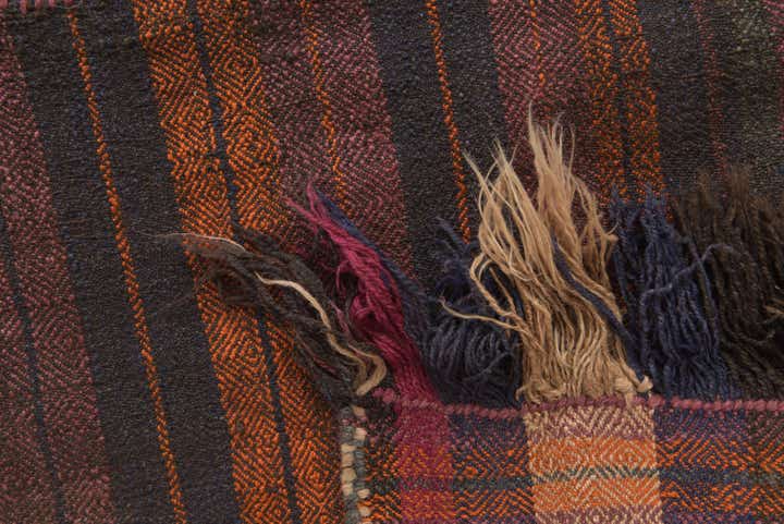 4' 7 x 10' 5 Hand Woven Kilim Fars Wool Runner Rug