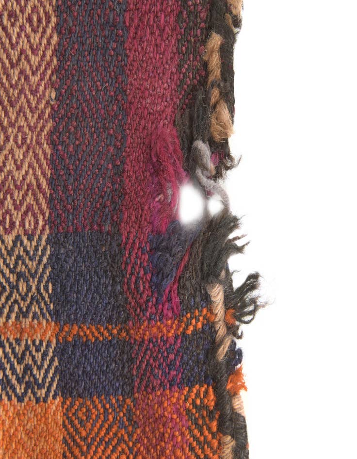 Detail image of 4' 7 x 10' 5  Hand Woven Kilim Fars Wool Runner Rug