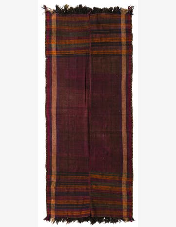 4' 7 x 10' 5 Hand Woven Kilim Fars Wool Runner Rug
