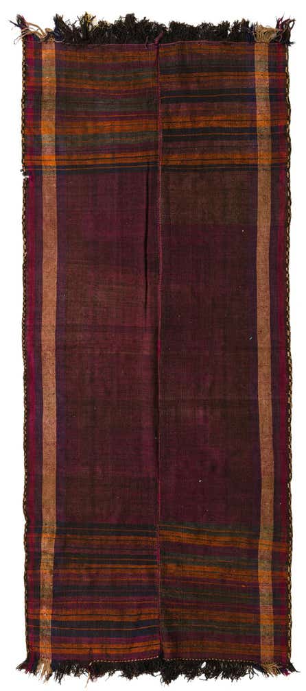 4' 7 x 10' 5 Hand Woven Kilim Fars Wool Runner Rug