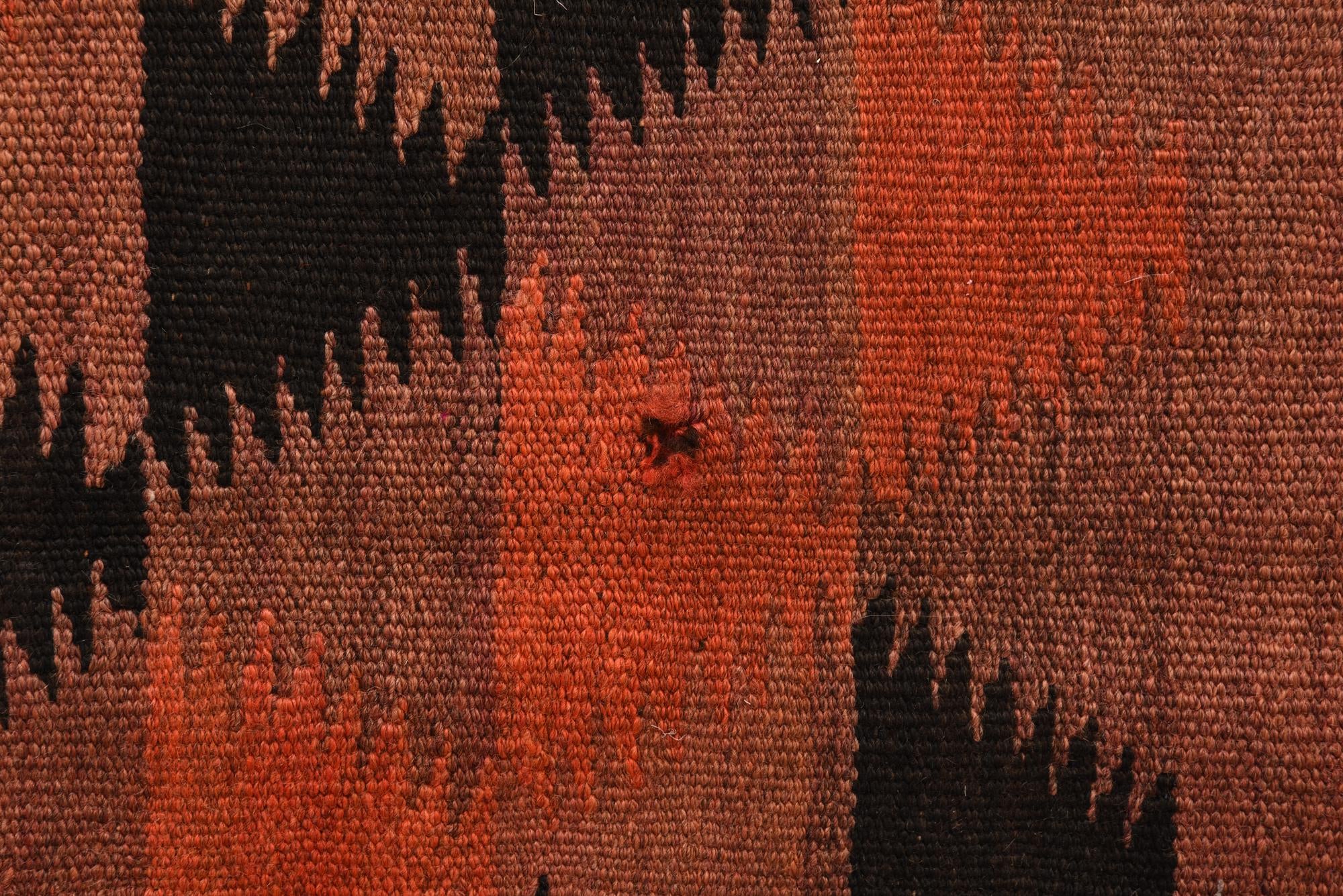 4' 8 x 15' 3 Hand Woven Kilim Fars Wool Runner Rug