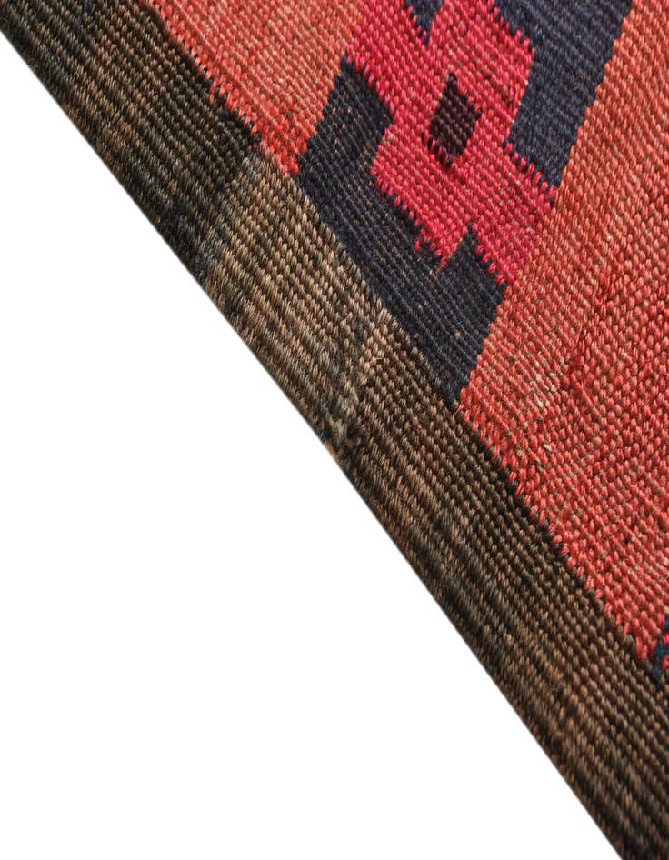 Detail image of 4' 1 x 10' 8  Hand Woven Kilim Fars Wool Runner Rug