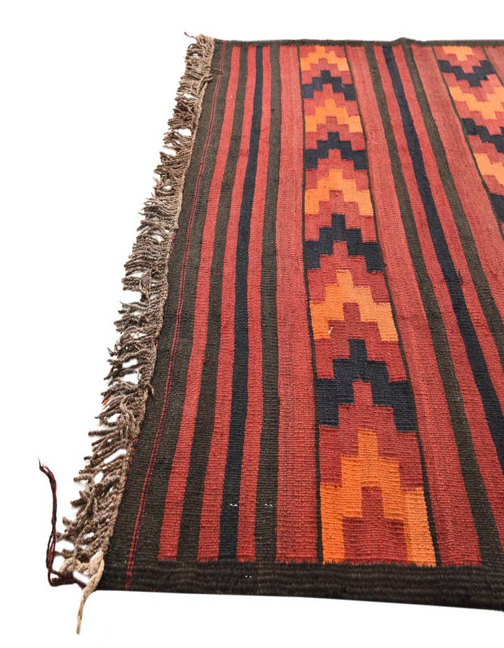 Detail image of 4' 4 x 9' 2  Hand Woven Kilim Fars Wool Runner Rug