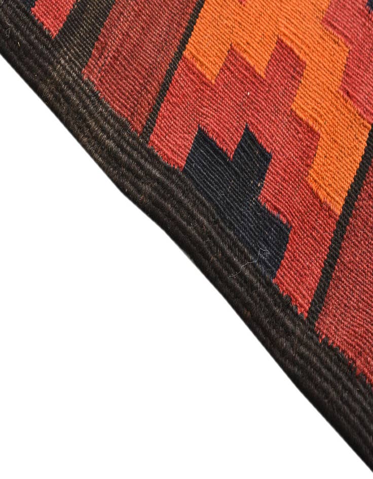 Detail image of 4' 4 x 9' 2  Hand Woven Kilim Fars Wool Runner Rug