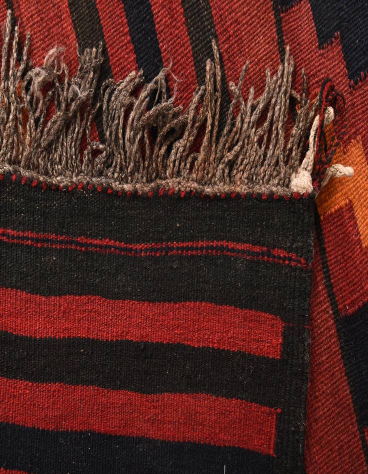 Detail image of 4' 4 x 9' 2  Hand Woven Kilim Fars Wool Runner Rug