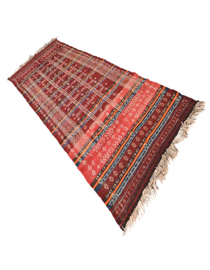 Detail image of 4' 7 x 13' 3  Hand Woven Kilim Fars Wool Runner Rug