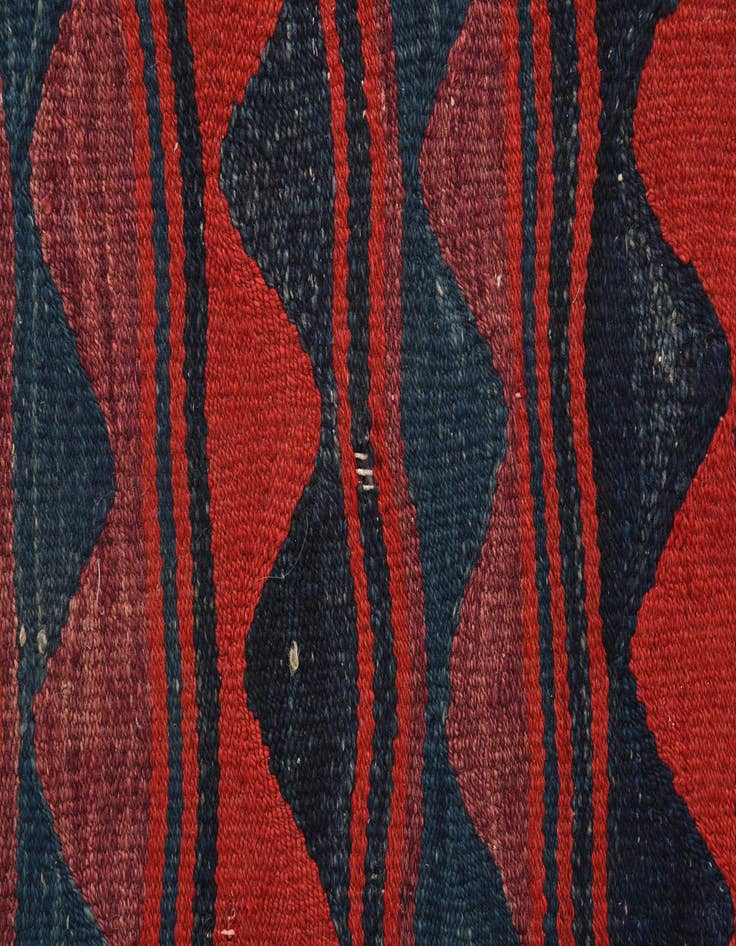 Detail image of 3' 7 x 8' 3  Hand Woven Kilim Fars Wool Runner Rug