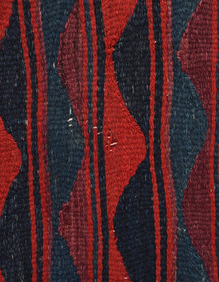 Detail image of 3' 7 x 8' 3  Hand Woven Kilim Fars Wool Runner Rug