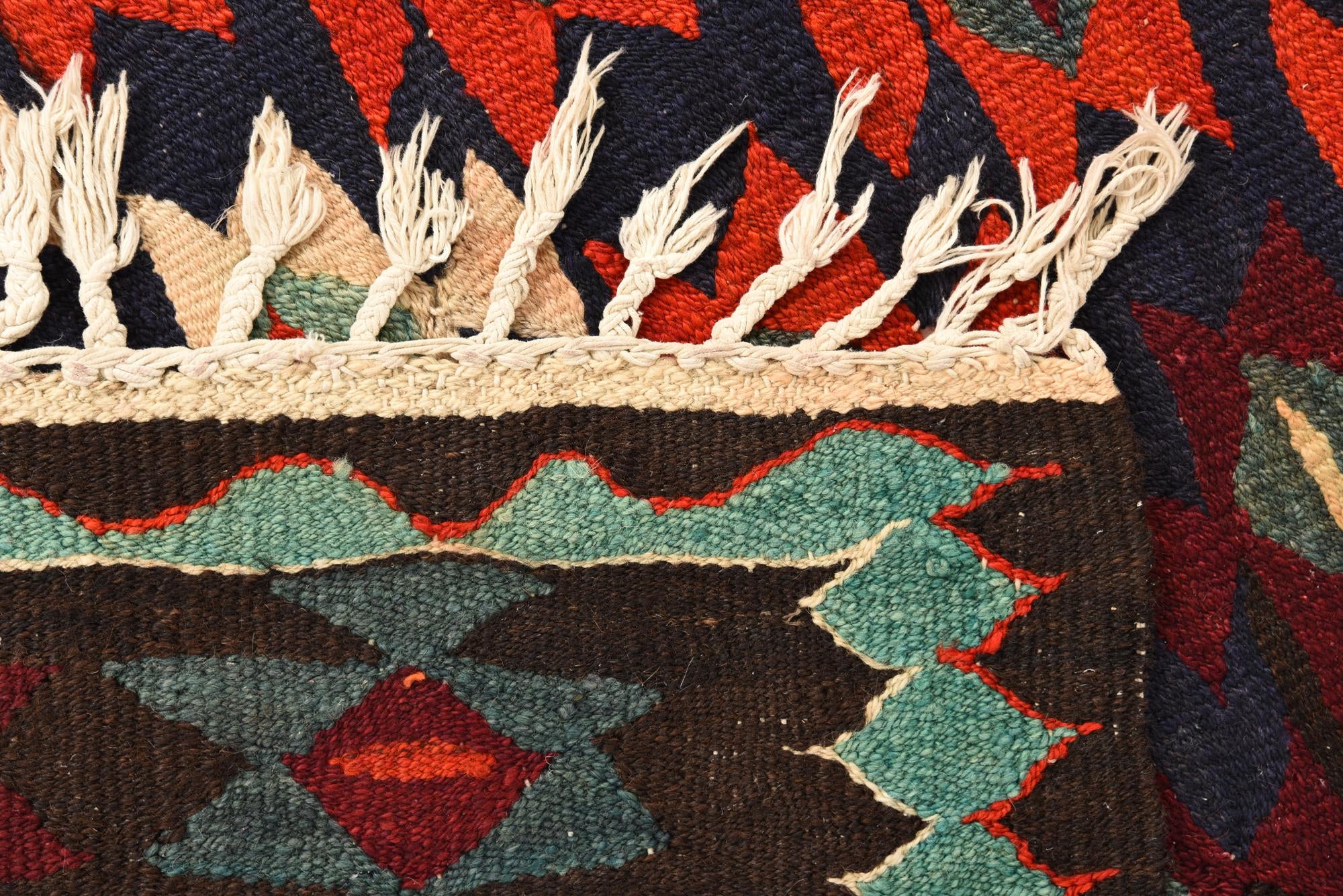 130cm x 255cm Tejido a mano Kilim Fars Alfombra Lana Pasillera