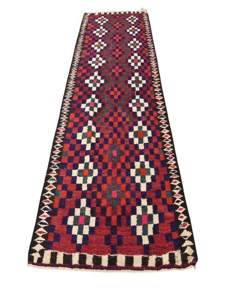 Detail image of 4' 5 x 9' 6  Hand Woven Kilim Fars Wool Runner Rug