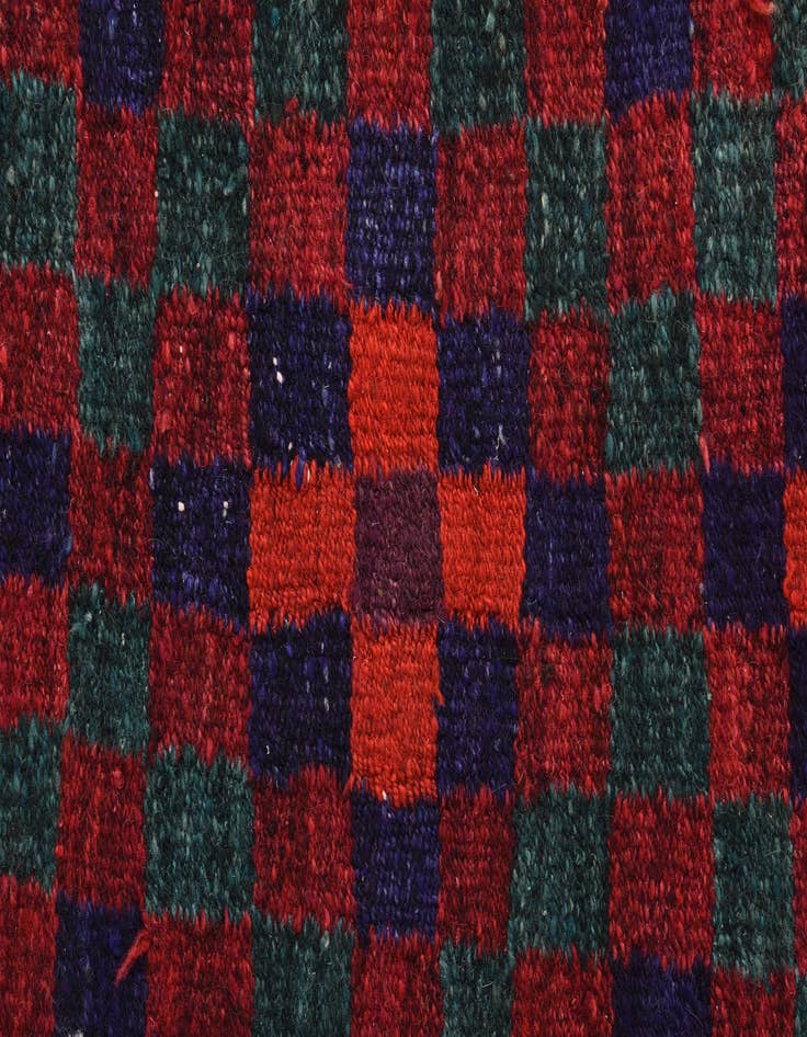 Detail image of 4' 5 x 9' 6  Hand Woven Kilim Fars Wool Runner Rug