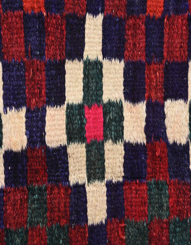 Detail image of 4' 5 x 9' 6  Hand Woven Kilim Fars Wool Runner Rug
