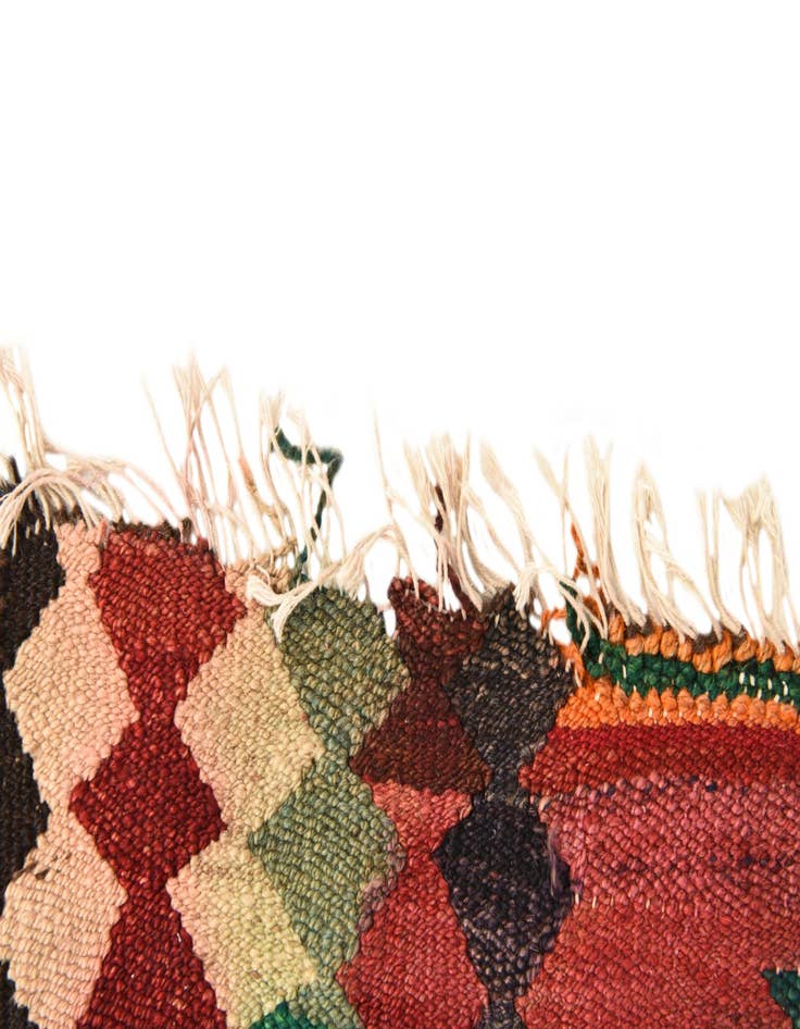 Detail image of 4' 6 x 9' 8  Hand Woven Kilim Fars Wool Runner Rug