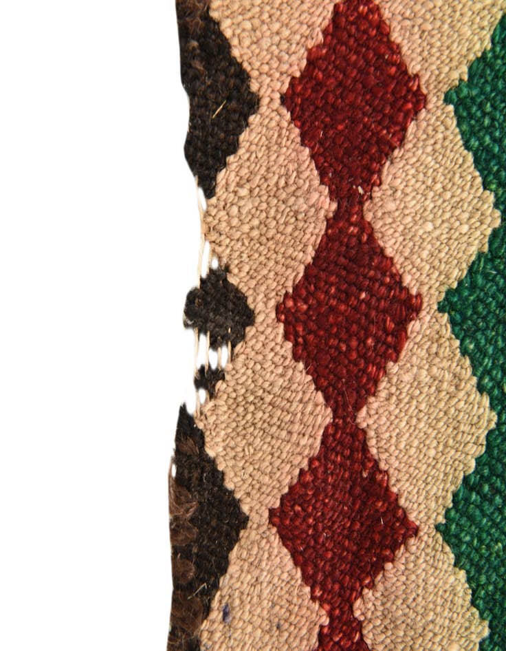 Detail image of 4' 6 x 9' 8  Hand Woven Kilim Fars Wool Runner Rug