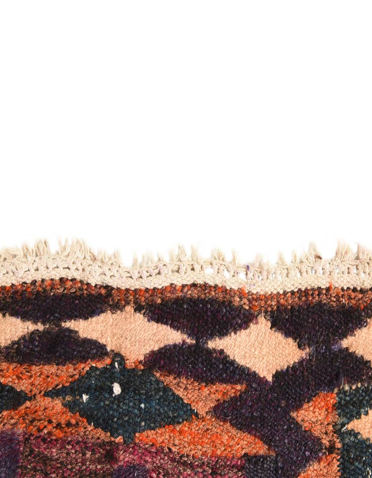 Detail image of 4' 2 x 9' 3  Hand Woven Kilim Fars Wool Runner Rug