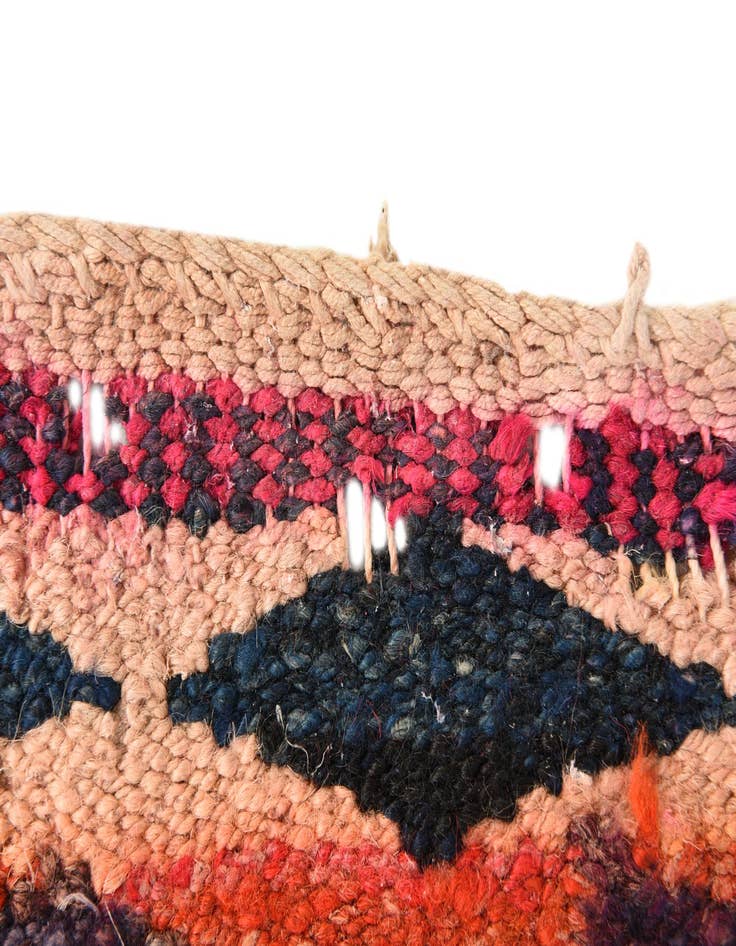 Detail image of 4' 2 x 9' 3  Hand Woven Kilim Fars Wool Runner Rug