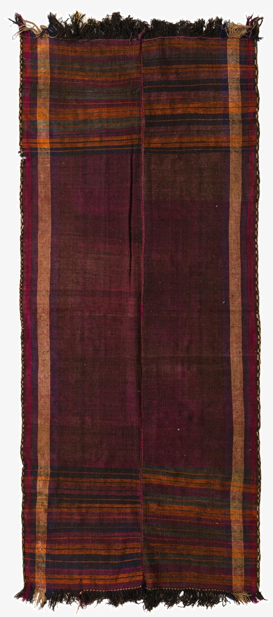 4' 7 x 10' 5  Hand Woven Kilim Fars Wool Runner Rug