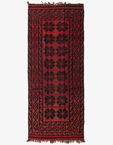 5' 7 x 13' 4 Hand Woven Kilim Fars Wool Runner Rug