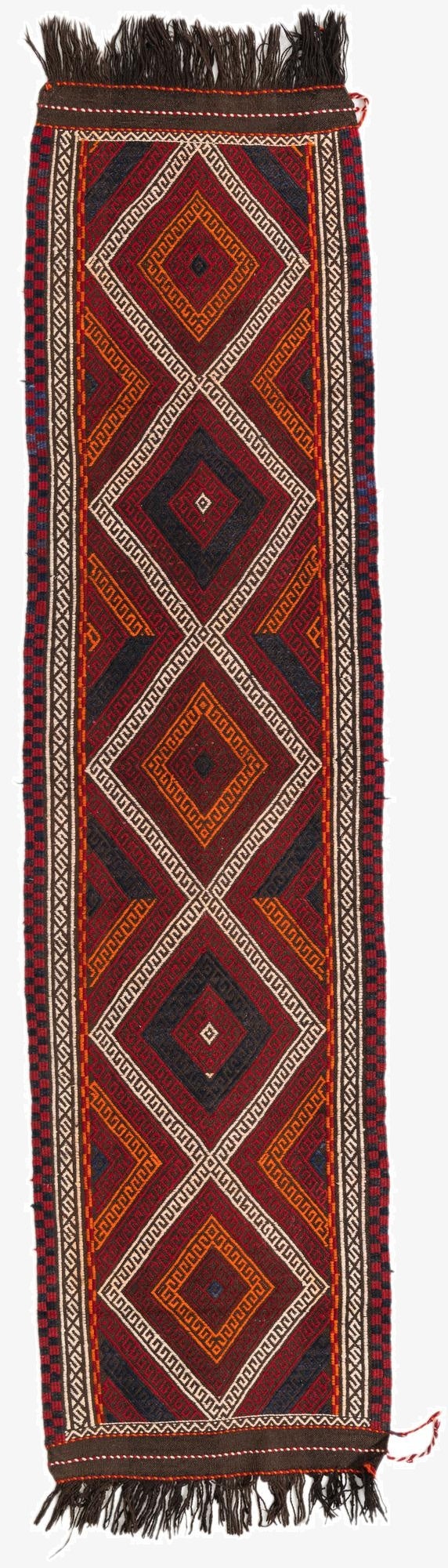 2' 3 x 8' 6  Hand Knotted Kilim Fars Persian Wool Runner Rug