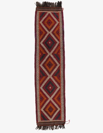 2' 3 x 8' 6 Hand Knotted Kilim Fars Persian Wool Runner Rug