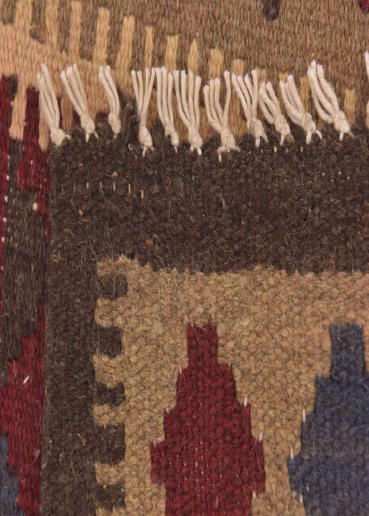 2' x 6' 6 Hand Woven Kilim Maymana Wool Runner Rug