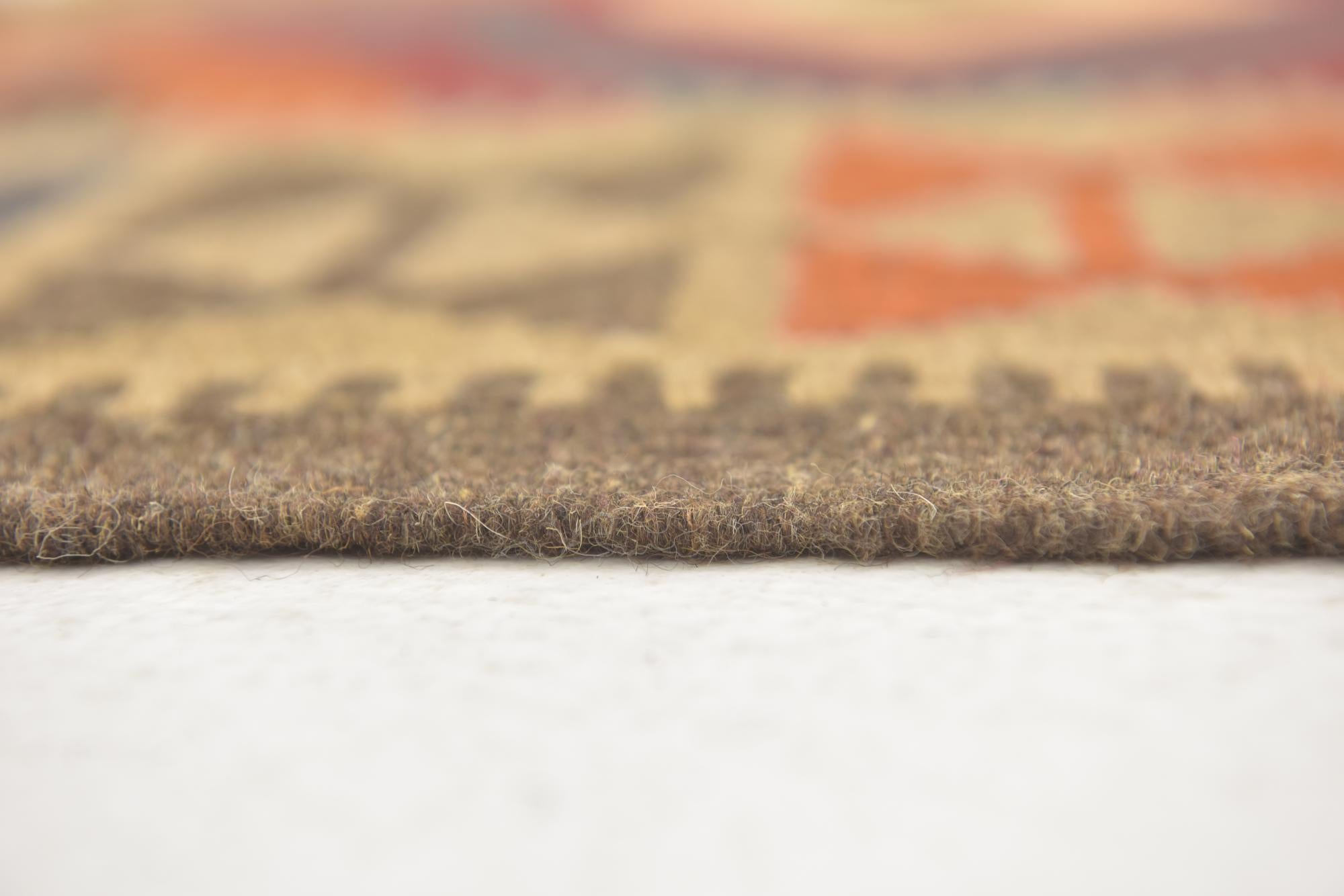 3' 4 x 6' 6 Hand Woven Kilim Maymana Wool Runner Rug