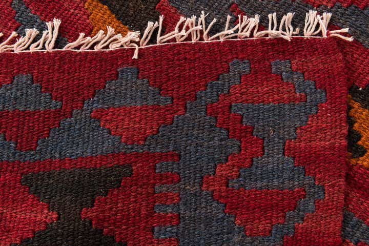 2' 9 x 15' 1 Hand Woven Kilim Maymana Wool Runner Rug