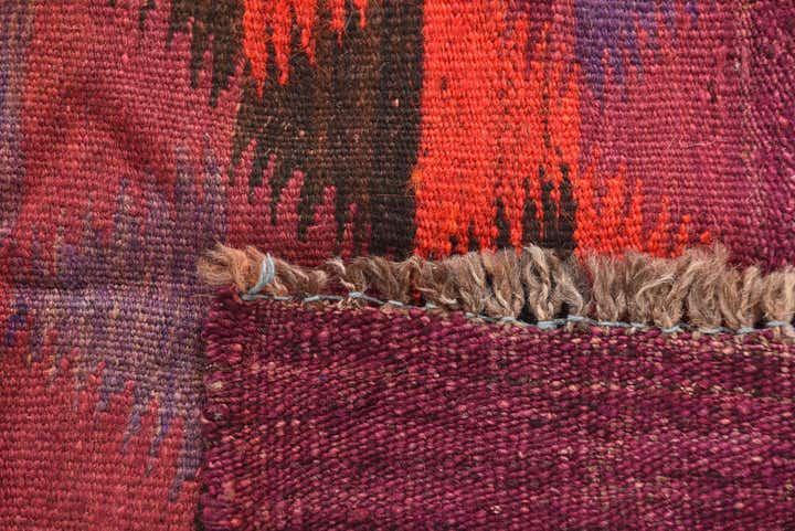 3' 9 x 10' 1 Hand Woven Kilim Modern Wool Runner Rug