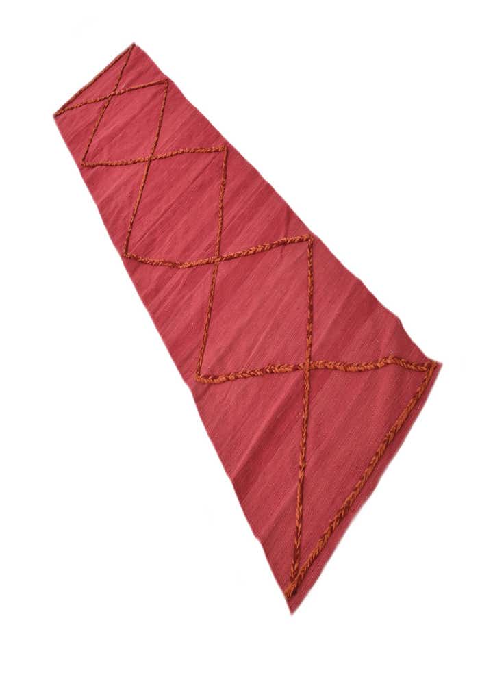 2' 4 x 9' 8 Hand Woven Kilim Modern Wool Runner Rug