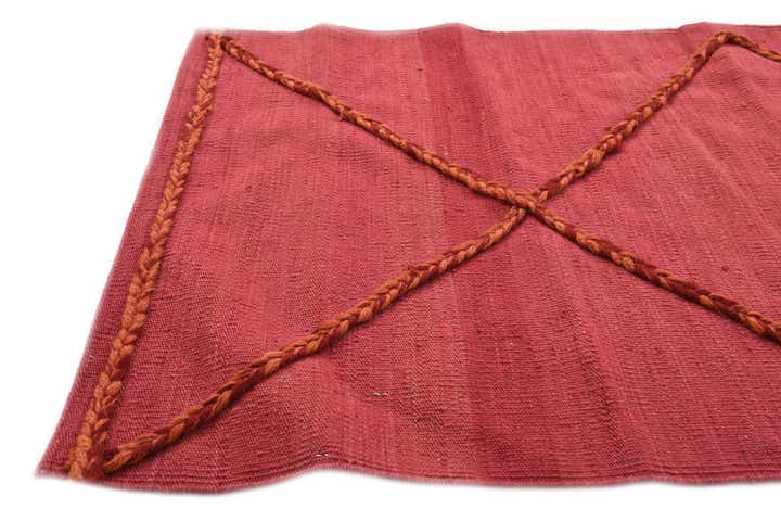 2' 4 x 9' 8 Hand Woven Kilim Modern Wool Runner Rug