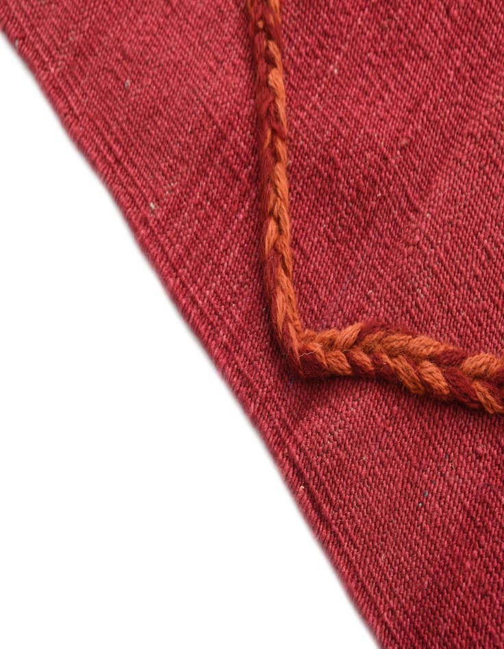 Detail image of 2' 4 x 9' 8  Hand Woven Kilim Modern Wool Runner Rug