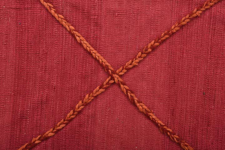 2' 4 x 9' 8 Hand Woven Kilim Modern Wool Runner Rug