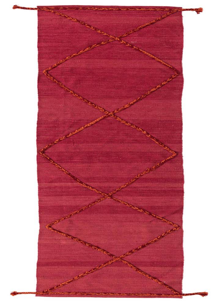 2' 4 x 9' 8 Hand Woven Kilim Modern Wool Runner Rug
