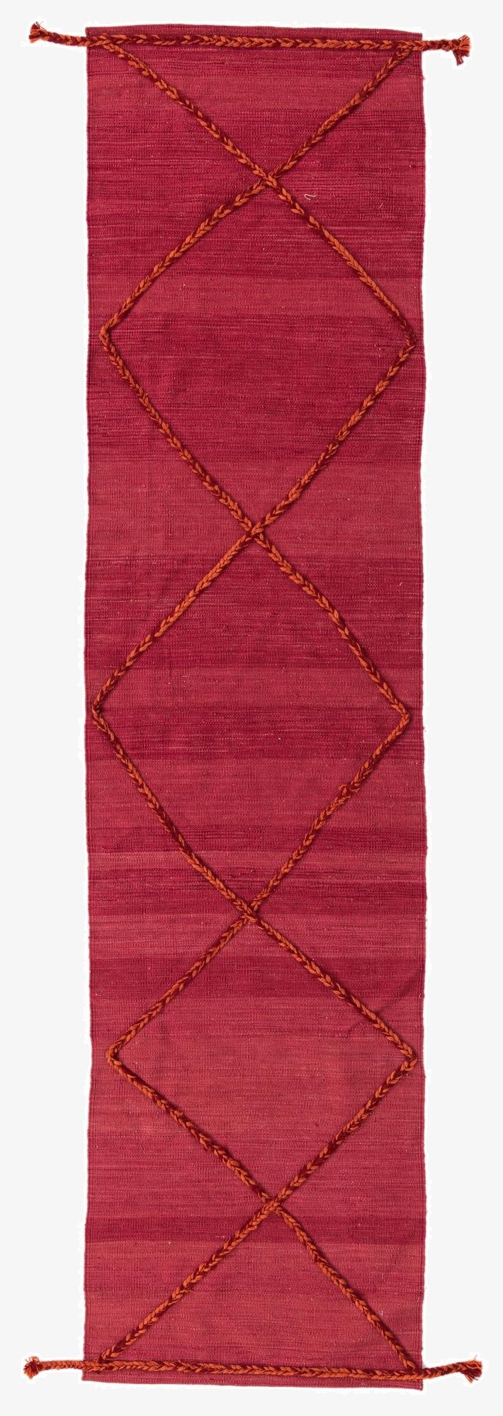 2' 4 x 9' 8  Hand Woven Kilim Modern Wool Runner Rug