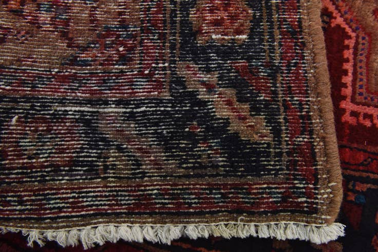 Detail image of 3' 10 x 10' 4 Hand Knotted Koliaei Persian Wool Runner Rug